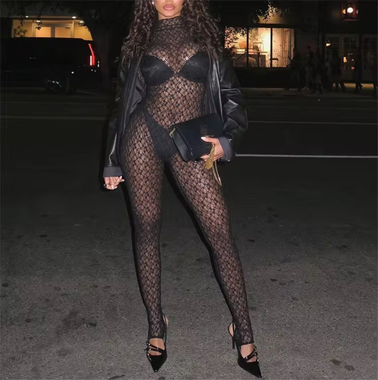 NASRIN LACE JUMPSUIT