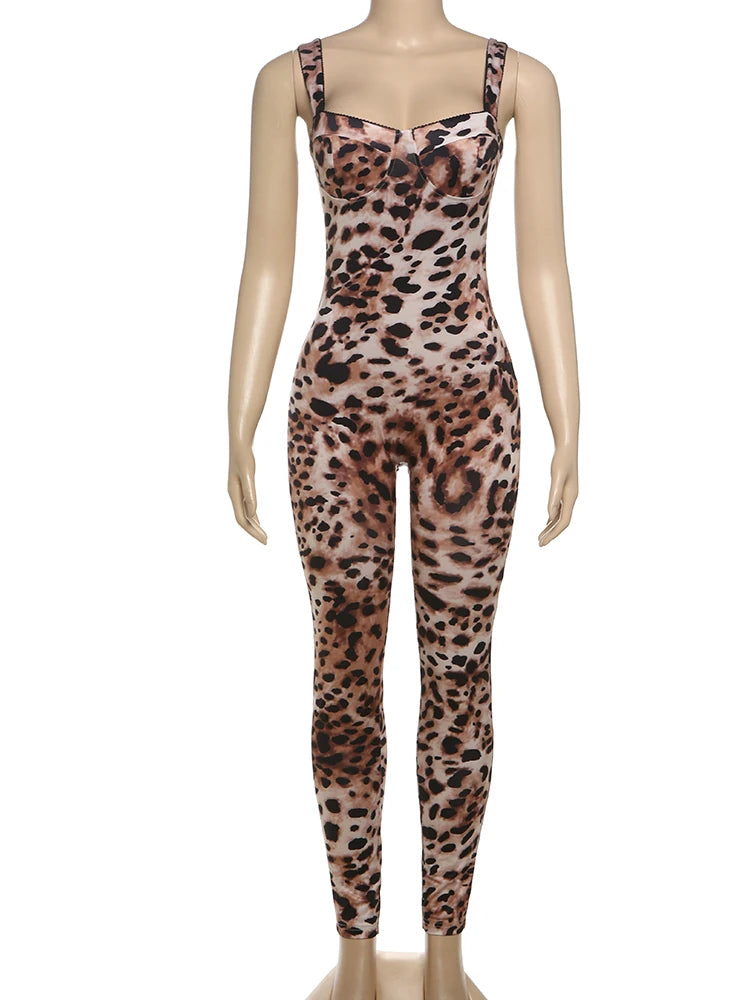 CELINE LEOPARD JUMPSUIT