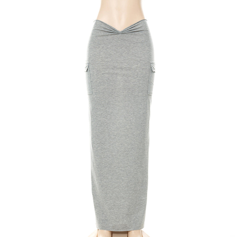 SUMMER JERSEY CARGO SKIRT