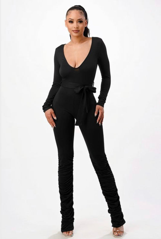 SANDY V NECK JUMPSUIT